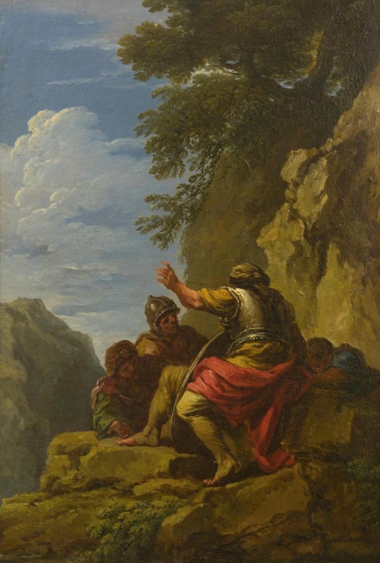 Banditi in un paesaggio roccioso 100 - Andrea Locatelli, Banditi in un paesaggio roccioso